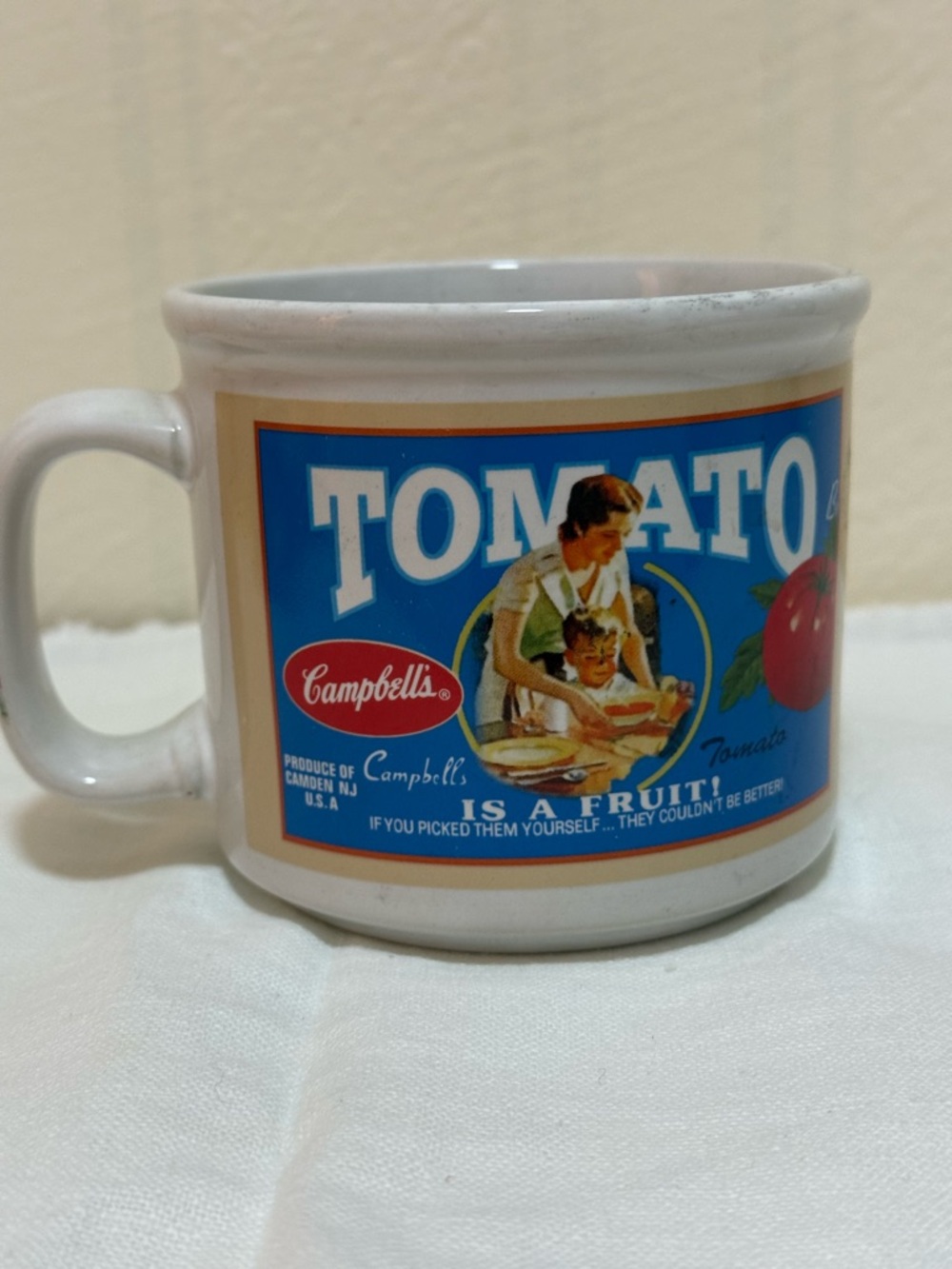 Campbell's Tomato Ceramic Mug - Blue Label